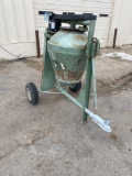 Cement mixer on wheels