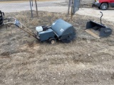 walk behind sweeper with bucket