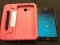 Samsung galaxt tab A6 with pink rubber case