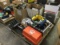 Pallet of fire and rescue equipment,,Chargers,boxes of paper