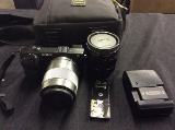 Sony nex7 digital camera with battery,charger,remote,bag, Sony sel50f18 lens and sony sel1855 lens
