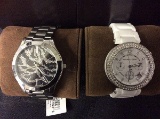 2 michael kors like watches With boxes,1 box missing lid