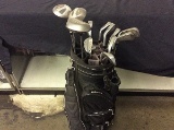 Golf bag with wilson clubs