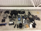 Cameras,binoculars,walkie talkies,cell phones,chargers, Flashlights,headphones,razor,darts,label mak