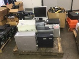 Pallet of CPUs,monitors,servers,printers
