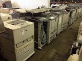 3 Konica Minolta bizhub copy machines,1 hp printer