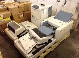 Pallet of printers,Duplo folder,Fujitsu scanners