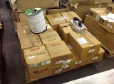 Pallet of wall telephones,CDT cables