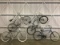 4 beach cruisers, SCHWINN, no name, shoreline sterling, MAGNA ripcurl