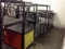 6 METAL rolling carts