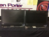2 lenovo thinkcentres,screens little scratched up,no plugs