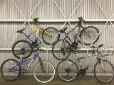 4 mountain bikes, KHS alite 350, murray canyon run, pacific, NISHIKI meridian