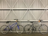 2 mountain bikes, EDDIE BAUER, SCHWINN ranger 2 point 6 FS