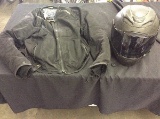 Anthem icon mesh motorcycle riding jacket size small and Motorcycle helmet