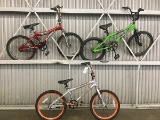 3 bmx bikes, HUFFY rebel alliance, MAGNA ripclaw, MONGOOSE strike