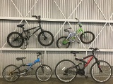 4 bikes, NEXT FX 6 point 0, MAGNA tamer, HYPER BIKE CO spinner pro, NEXT surge