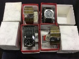 4 nixon watches with boxes