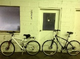 2 mountain bikes, NEXT power stroke 2X dual, SCHWINN voyageur GSD neon T7 RST