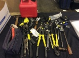 Hand tools,bolt cutters,flashlights,gas can