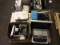 Pallet of typewriter,stereos,digital video recorder,playstation,monitors, Projector,dvd player,brief