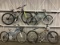 4 mountain bikes, GENESIS, CYCLE PRO, bent SPECIALIZED disc brakes and ROADMASTER