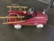 1 VINTAGE fire and rescue pedal car, made out of METAL, not plastic