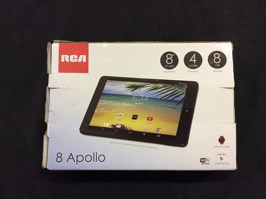 Rca 8 apollo tablet,looks new in box with charger