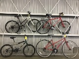 4 all terrain bikes, RALEIGH, SCHWINN, BIANCHI, JEEP