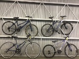 4 mountain bikes, TREK 3700, GARY FISHER, MAGNA, ROADMASTER