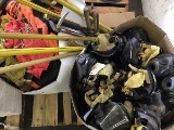 1 pallet of FIREMAN rescue equipment, TOOLS, CLOTHING ITEMS, MASKS