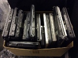 Box of laptops with some missing parts