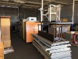 7 Pallets of Office Dividers, Chairs, Desks, Cabinets, Rolling Cabinets