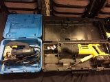 Electric Bosch jigsaw and cordless dewalt sawzall no charger