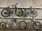 4 mountain bikes, GENESIS, CYCLE PRO, bent SPECIALIZED disc brakes and ROADMASTER