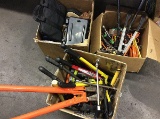 3 boxes of bolt cutters,tools,gun cases
