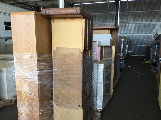 4 Pallets of Filing Cabinets & Desks