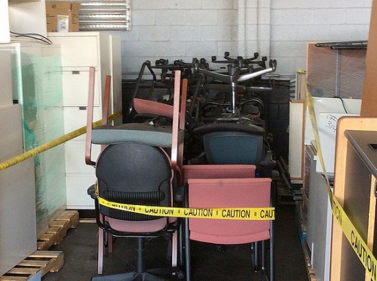 2 Rows of Office Chairs