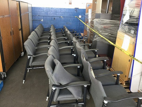 3 Rows of Office Chairs