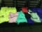 8 new Ralph Lauren polo shirts,9 new clothing by Athena, 1 new under armour shirt,with tags,various