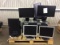 Pallet of hp monitors, hp computers Elite diisplay e201, e221i, & various models