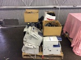 Pallet of fax machines, & various items Brother, graebal
