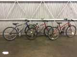 3 bikes, free spirit, magna, trek Crestwood, road bike, mountain xc track 830