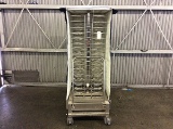 Stainless steel banquet plate cart W/cover