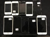 10 apple iphones,various models, possibly locked