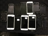 13 apple iphones,various models, possibly locked