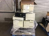 pallet of dell computers, hp printers Lazerjet 4100n