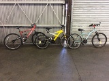 3 bikes, huffy, magnat, nishiki Maxx mountain, mountain bike, blazer fs