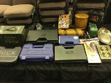 Ammo box,pistol cases,holsters,gun cleaning accessories, Lunch box,trinket boxes,jewelry holder,tray