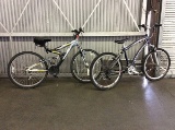 2 bikes, schwinn, magna Midtown aluminum, excitor dual suspension