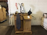 Pallet of skateboards, walking sticks,& various items